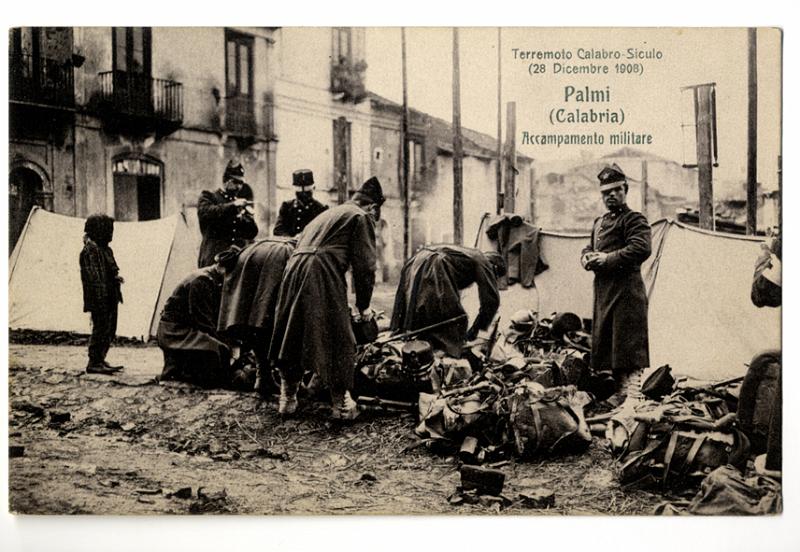 A2P27-d_1.jpg - Terremoto Calabro - Siculo (28 Dicembre 1908) Palmi (Calabria) Accampamento militare
