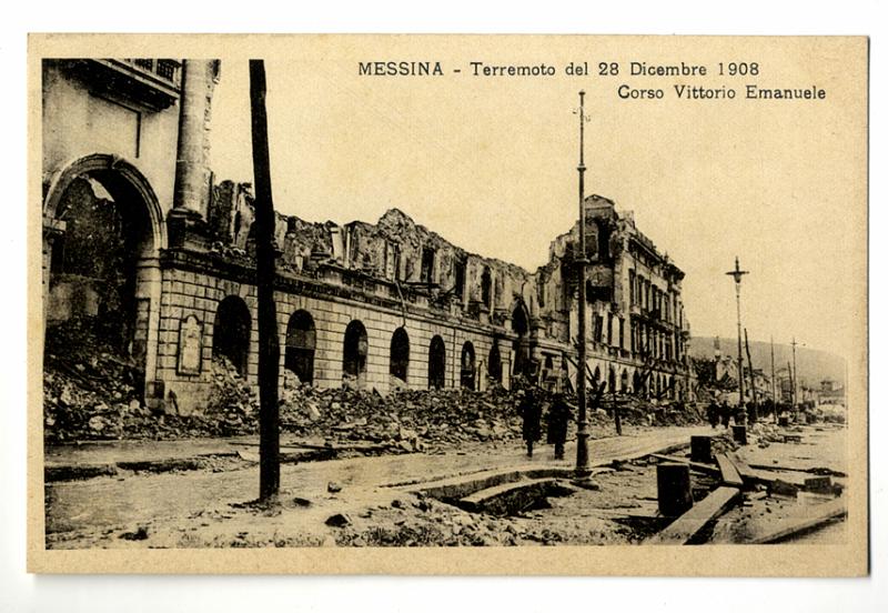 A3P10-d_1.jpg - Messina - Terremoto del 28 Dicembre 1908. Corso Vittorio Emanuele