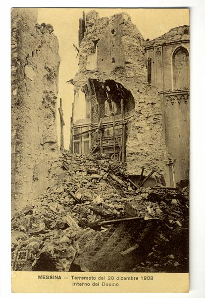 A3P11-d_1.jpg - Messina - Terremoto del 28 dicembre 1908. Interno del Duomo