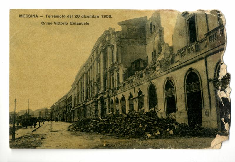 A3P13-c.jpg - Messina - Terremoto del 28 dicembre 1908. Corso Vittorio Emanuele