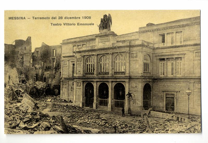A3P13-e.jpg - Messina - Terremoto del 28 dicembre 1908. Teatro Vittorio Emanuele