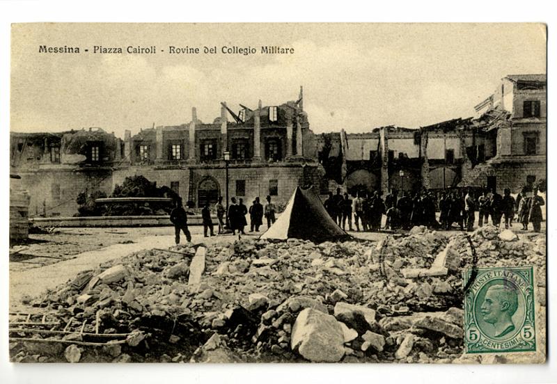 A3P16-d_1.jpg - Messina - Piazza Cairoli - Rovine del Collegio Militare