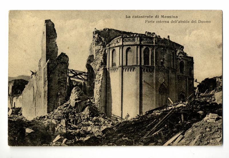 A3P19-c_1.jpg - La catastrofe di Messina - Parte esterna dell'abside del Duomo