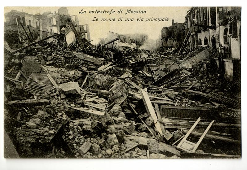 A3P29-f_1.jpg - La catastrofe di Messina - Le rovine di una via principale