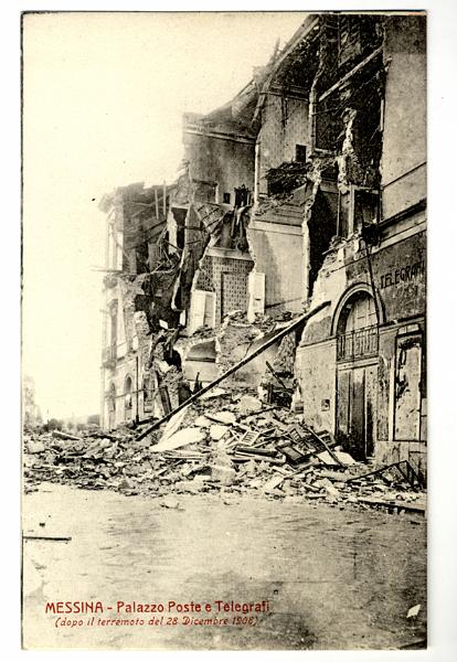 A3P30-f_1.jpg - MESSINA - Palazzo Poste e Telegrafi (dopo il terremoto del 28 Dicembre 1908)