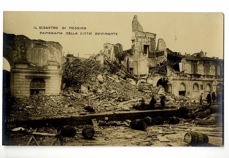 A3P45-c_1.jpg - Il Disastro Di Messina - Panorama Della Città Rovinante