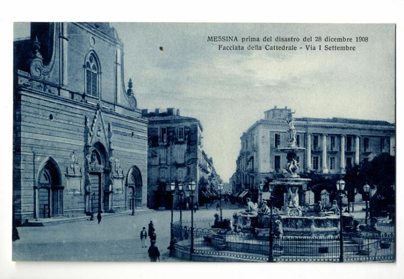 A3P6-b_1.jpg - Messina prima del disastro del 28 dicembre 1908. Facciata della Cattedrale - Via I Settembre